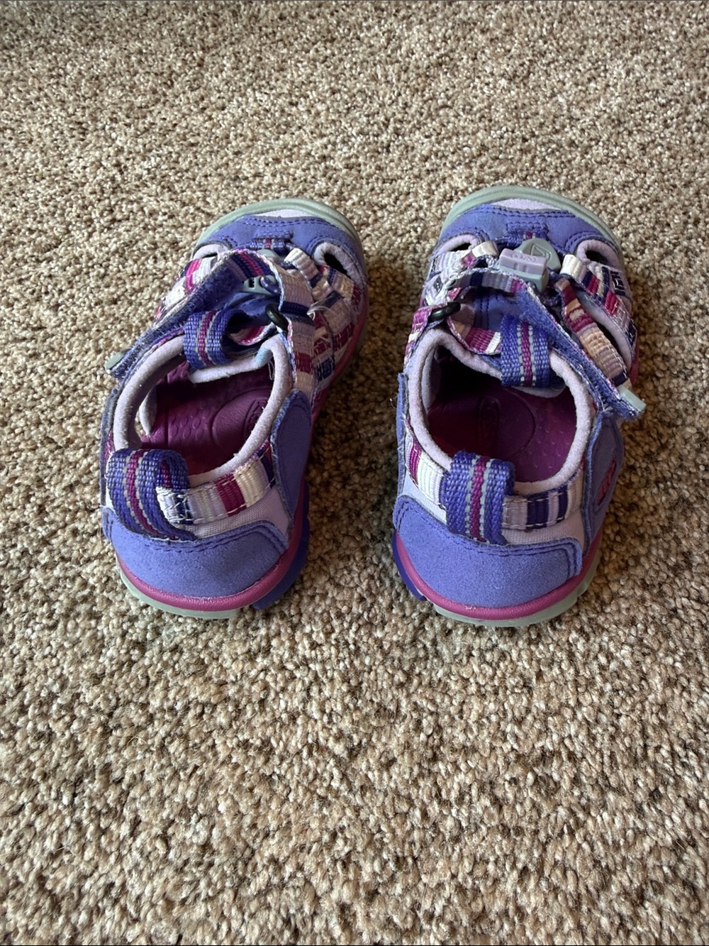 Keen | Girls' Purple Multi-Striped Closed-Toe Sandals - Picture 3 of 11